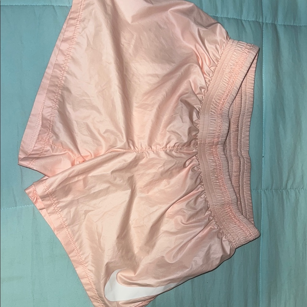 Nike Pink Athletic Shorts Lightweight Elastic Waist
